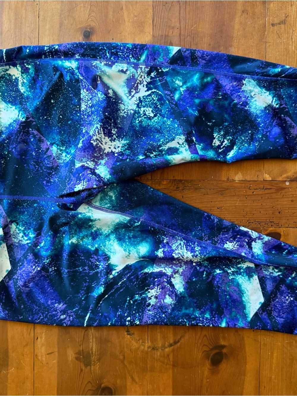 tek gear Kids Galaxy Print Leggings in Blue & Teal